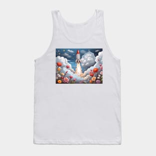 Coloring the Rocket's Ascent (145) Tank Top